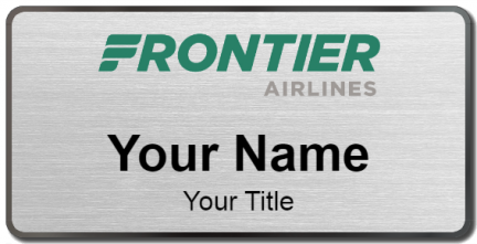 Custom name badges for Frontier Airlines