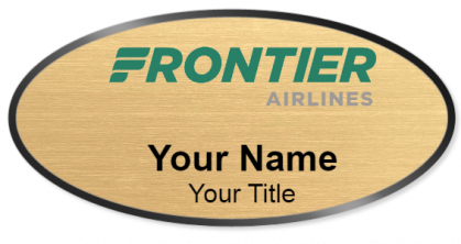 Custom name badges for Frontier Airlines