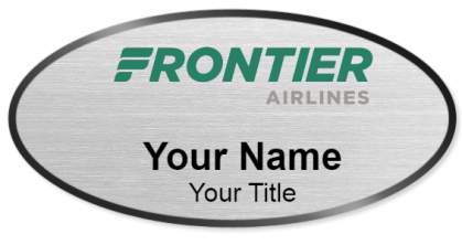 Custom name badges for Frontier Airlines