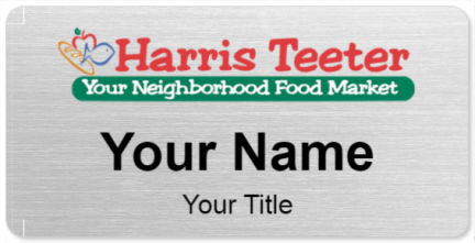 Custom name badges for Harris Teeter