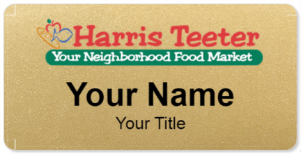 Custom name badges for Harris Teeter
