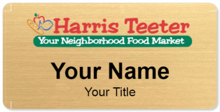 Custom name badges for Harris Teeter