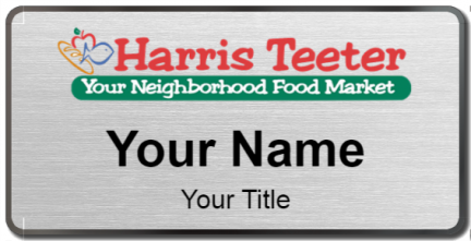 Custom name badges for Harris Teeter