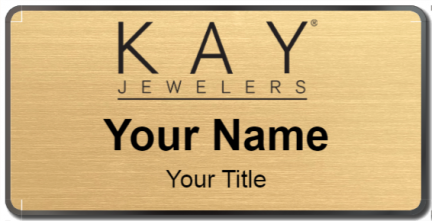 Custom name badges for Kay Jewelers