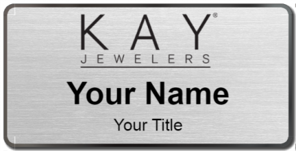 Custom name badges for Kay Jewelers