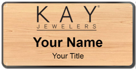 Custom name badges for Kay Jewelers