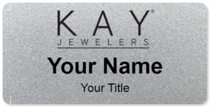 Custom name badges for Kay Jewelers