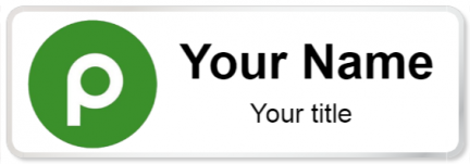 Custom name badges for Publix