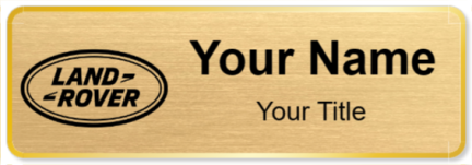 Custom name badges for Land Rover