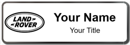 Custom name badges for Land Rover