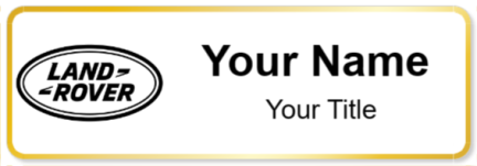 Custom name badges for Land Rover