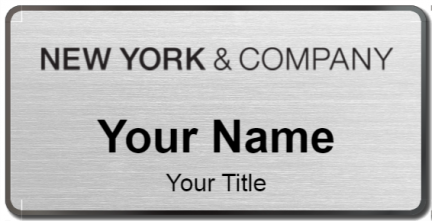 Custom name badges for New York and Company
