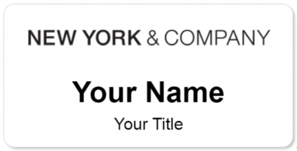Custom name badges for New York and Company