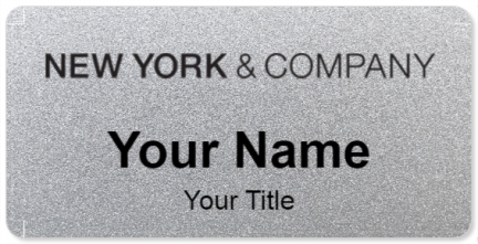 Custom name badges for New York and Company