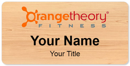 Custom name badges for Orange Theory Fitness