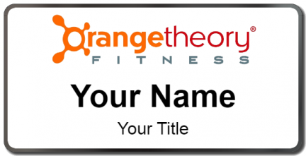 Custom name badges for Orange Theory Fitness