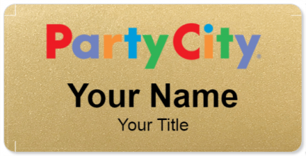 Custom name badges for Party City
