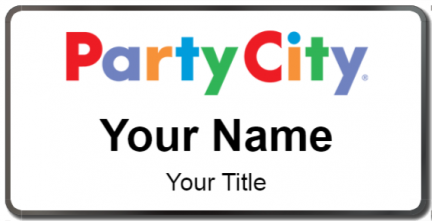 Custom name badges for Party City