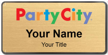 Custom name badges for Party City