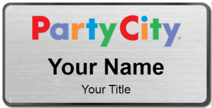 Custom name badges for Party City
