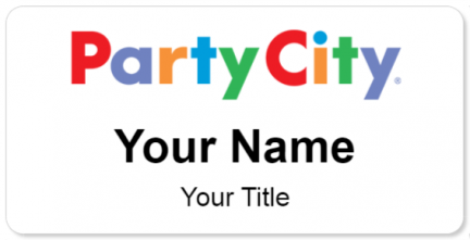 Custom name badges for Party City