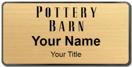 Custom name badges for Pottery Barn