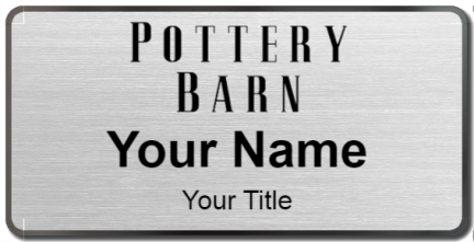 Custom name badges for Pottery Barn