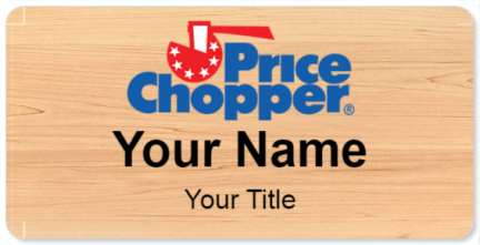 Custom name badges for Price Chopper