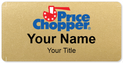 Custom name badges for Price Chopper