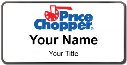 Custom name badges for Price Chopper