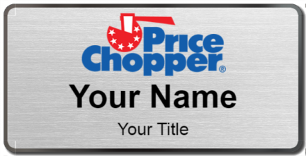 Custom name badges for Price Chopper