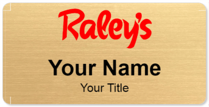 Custom name badges for Raleys