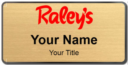 Custom name badges for Raleys
