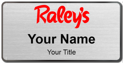 Custom name badges for Raleys