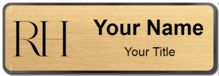 Custom name badges for Restoration Hardware