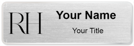Custom name badges for Restoration Hardware