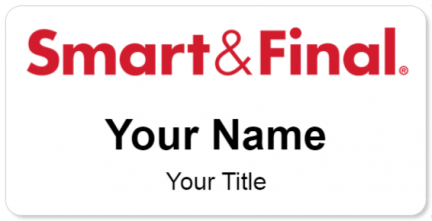 Custom name badges for Smart and Final