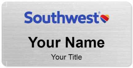 Custom name badges for Southwest Airlines