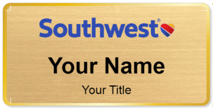 Custom name badges for Southwest Airlines