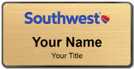Custom name badges for Southwest Airlines