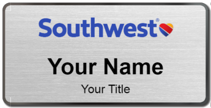 Custom name badges for Southwest Airlines