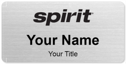 Custom name badges for Spirit Airlines
