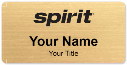 Custom name badges for Spirit Airlines