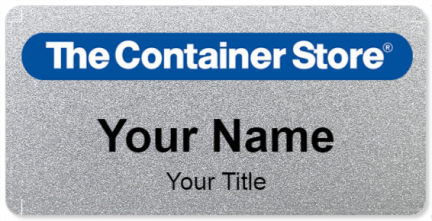 Custom name badges for Container Store