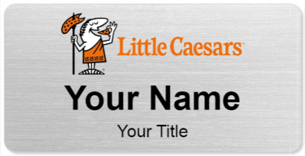 Custom name badges for Little Caesars
