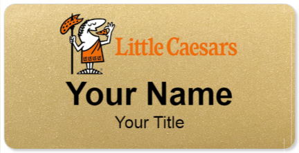 Custom name badges for Little Caesars