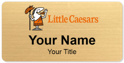 Custom name badges for Little Caesars