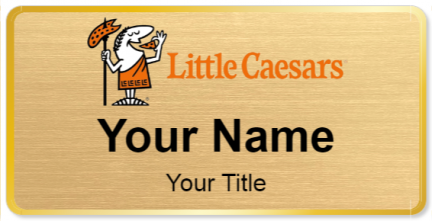 Custom name badges for Little Caesars