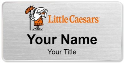 Custom name badges for Little Caesars