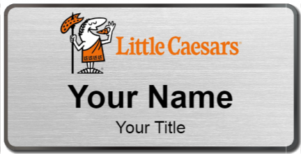 Custom name badges for Little Caesars